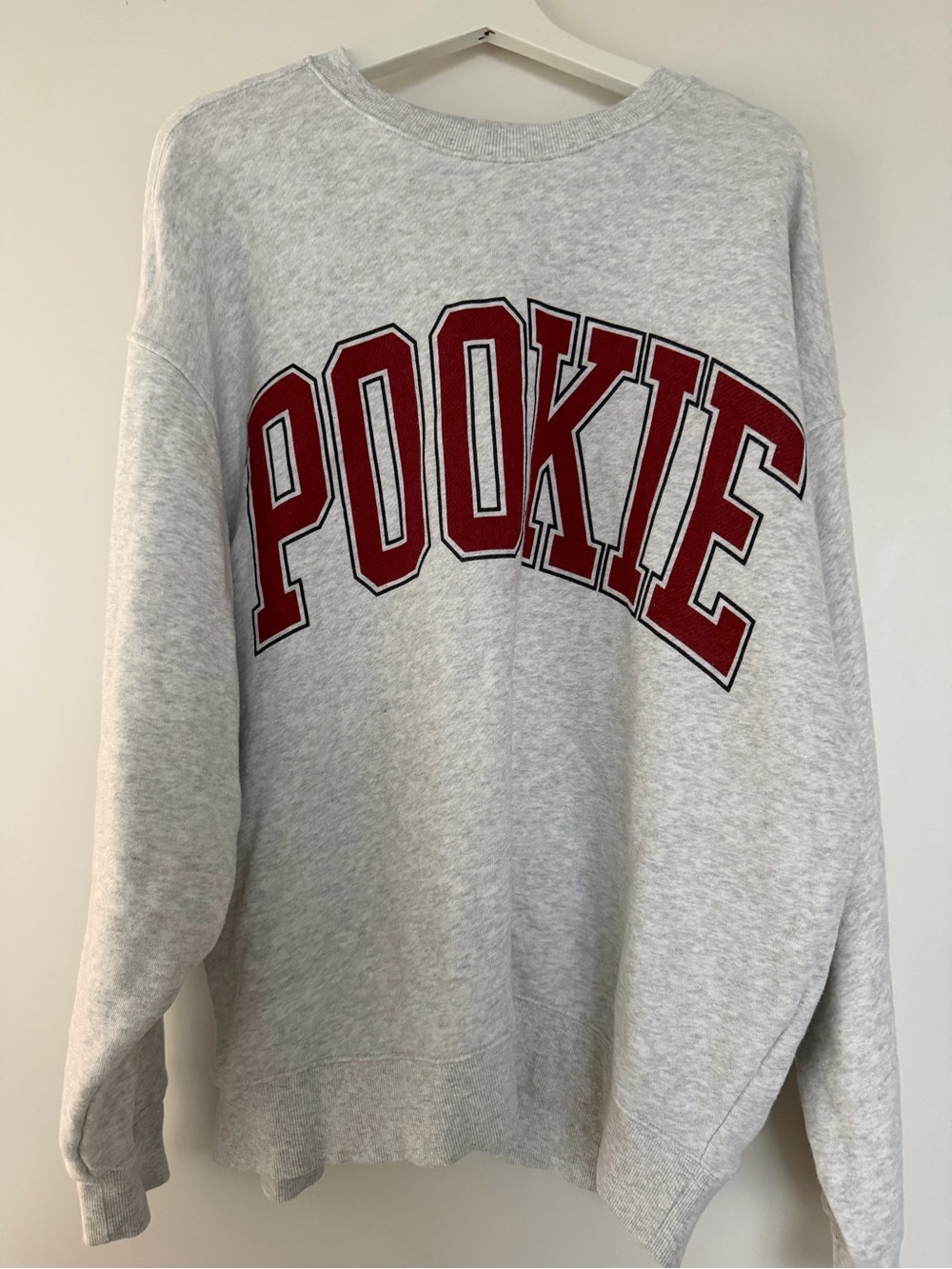 Quintessential Love POOKIE Light Grey Crewneck Sweatshirt